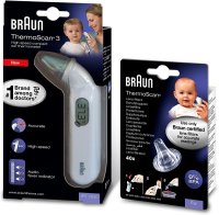 Braun IRT3030 Thermoscan 3 Ohrthermometer - weiß