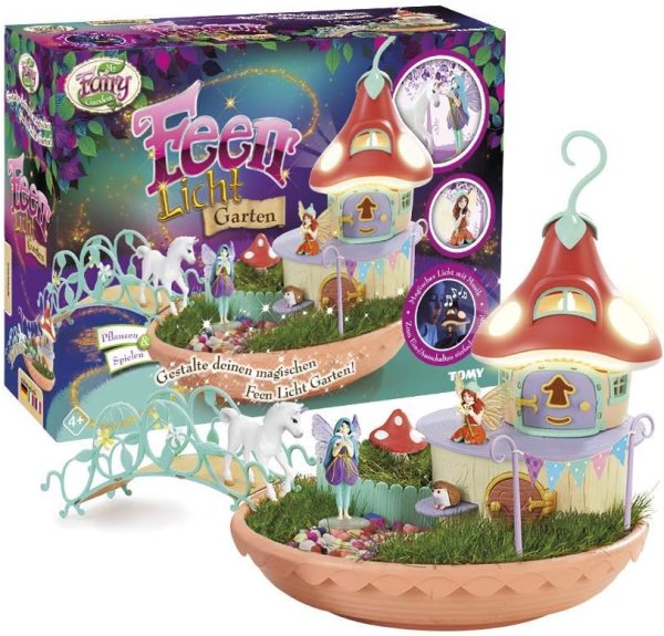 My Fairy Garden Feen Licht Garten Tomy E72853DE Fairy Light Garden, Single, Colourful